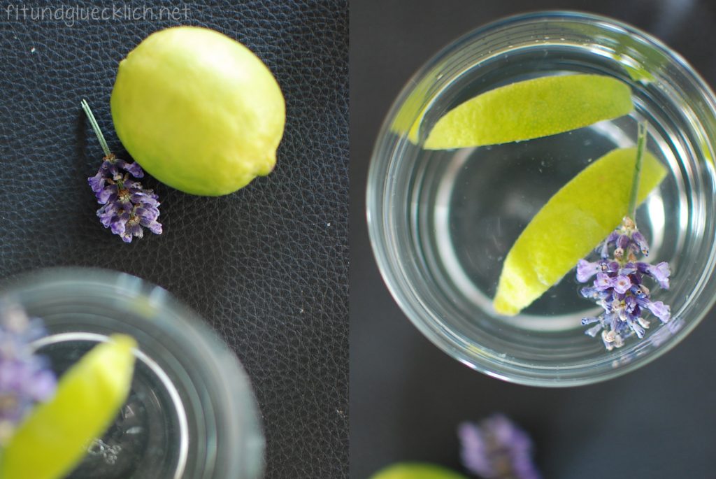 wasser, water, fit&glücklich, lime, limette, lavendel, lavender