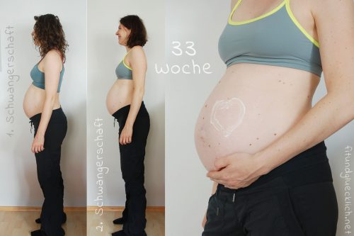 Babybauch in der 33 Schwangerschaftswoche (2 Schwangerschaft)