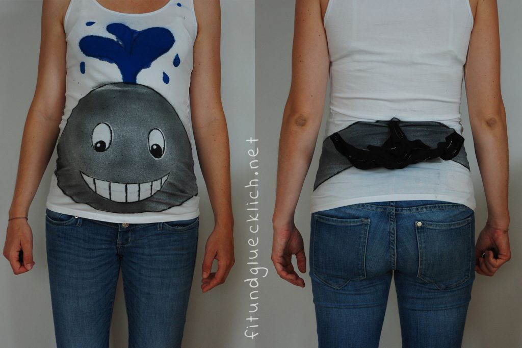 diy schwangerschaftskostüm Wal / whale baby bump costume