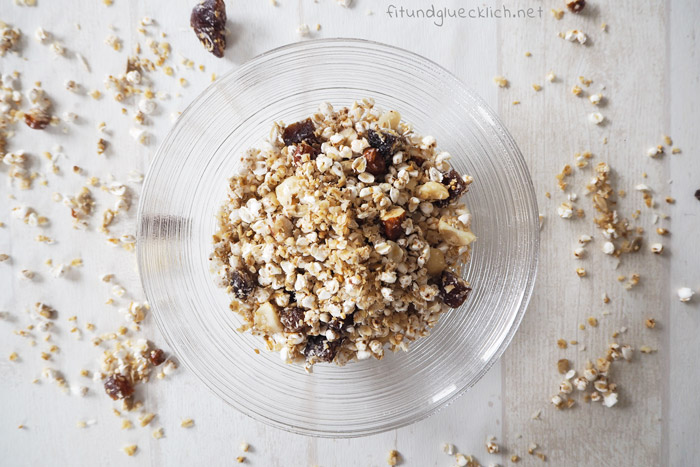 granola, zuckerfrei, clean eating, fitundgluecklich