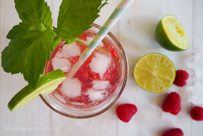 virgin himbeer mojito, alkoholfrei, stillfreundlich, schwangerschaft, cocktail