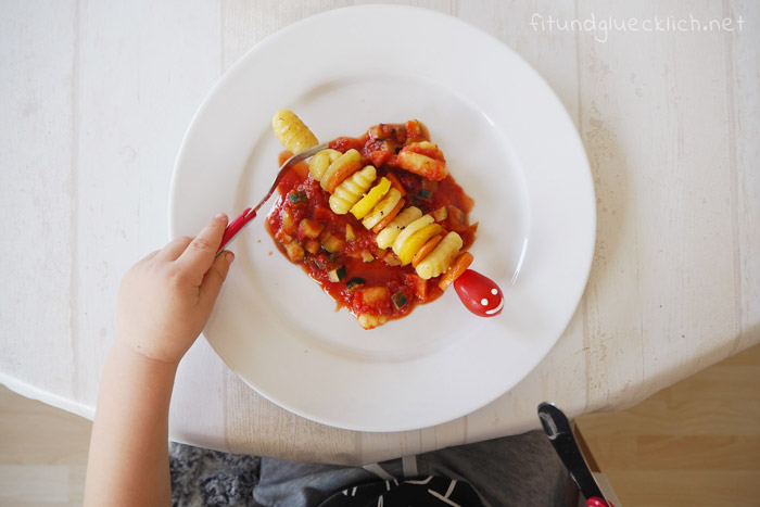 gnocchi raupen, kinderessen, clean eating, rezepte für kinder