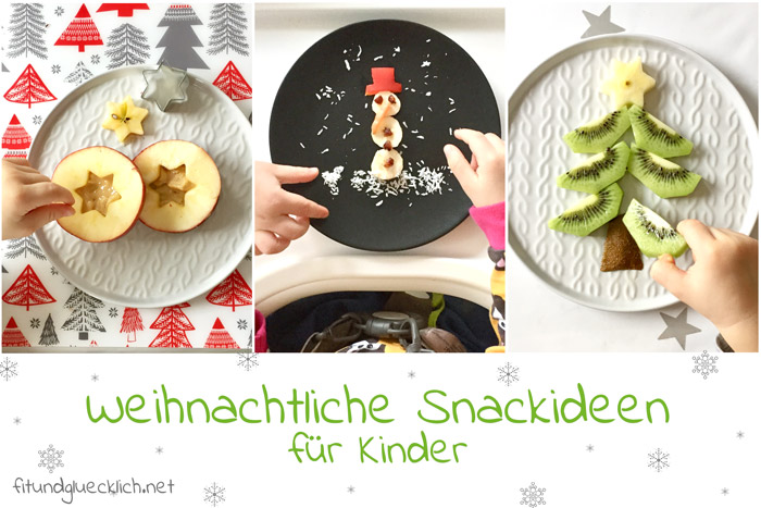 Obstsnack, weihnachten, kindersnack, obst, Weihnachtssnack