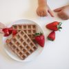 Erdbeerwaffeln - Waffeln mit Erdbeeren im Teig