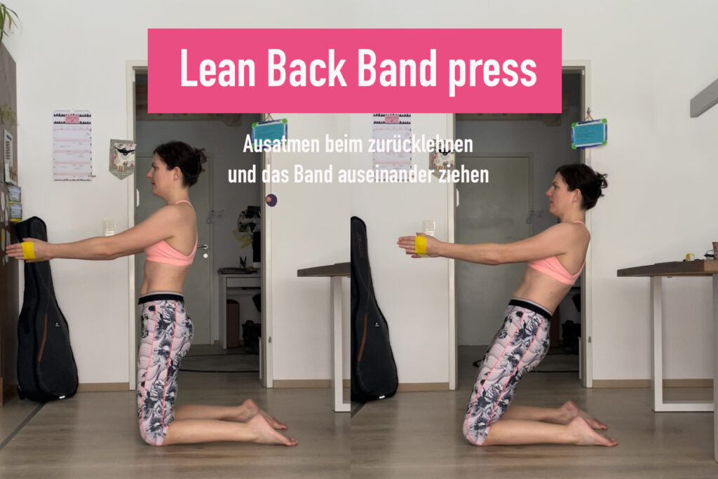 Bauchübung Lean Back Band Press