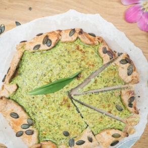 Rezept für eine schnelle Galette mit Bärlauch