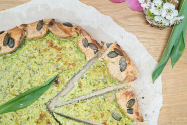 Rezept für eine schnelle Galette mit Bärlauch